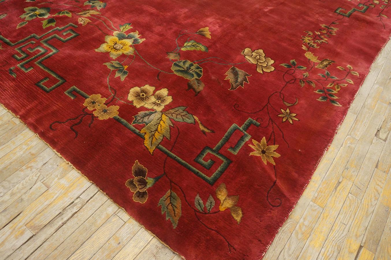 Tapis Art Déco chinois des années 1920 (32,7 x 353 cm) en vente 8
