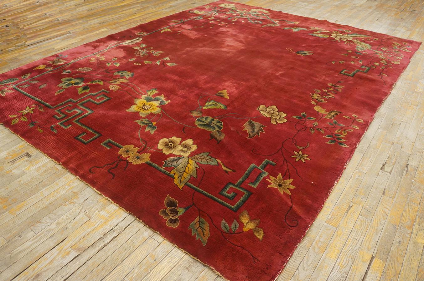 1920s Chinese Art Deco Carpet ( 8'10