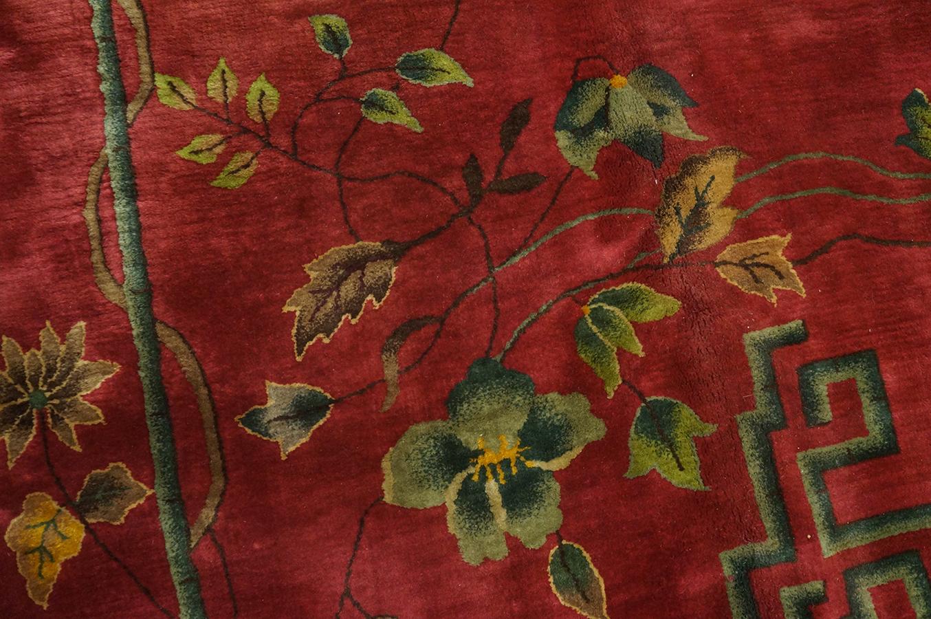 Tapis Art Déco chinois des années 1920 (32,7 x 353 cm) en vente 11