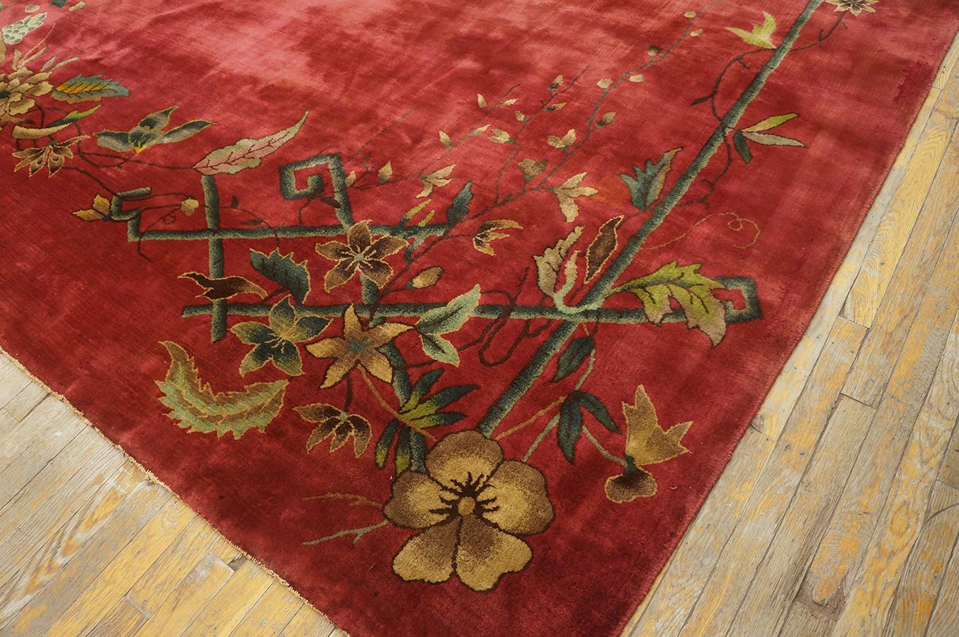 Chinois Tapis Art Déco chinois des années 1920 (32,7 x 353 cm) en vente
