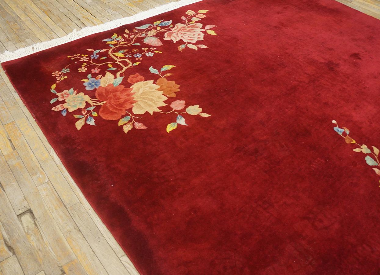 1930s Chinese Art Deco Carpet ( 8'10