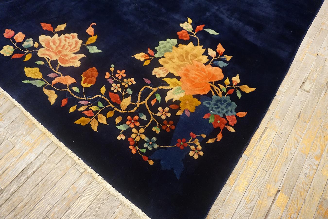 Chinesischer Art-Déco-Teppich aus den 1930er Jahren ( 8'10