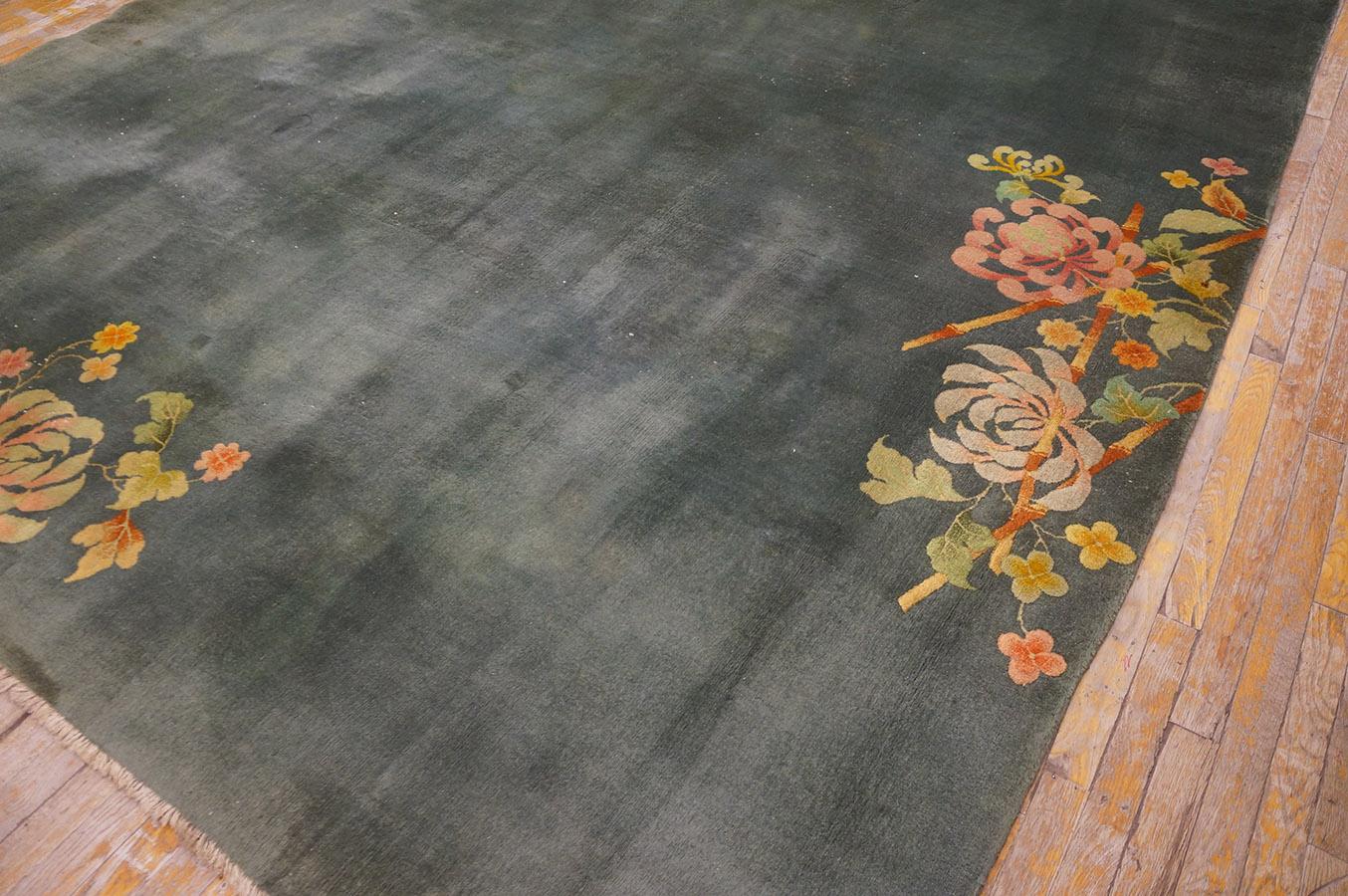 1930s Chinese Art Deco Carpet ( 8'10