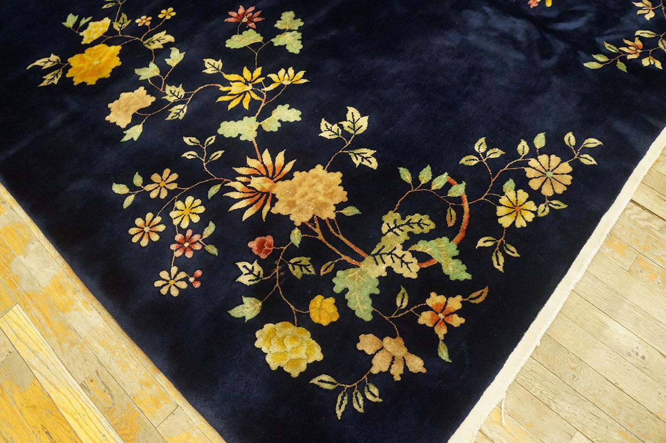 1920s Chinese Art Deco Carpet ( 8' 10'' x 11' 7'' - 270 x 353 cm ) For Sale 3
