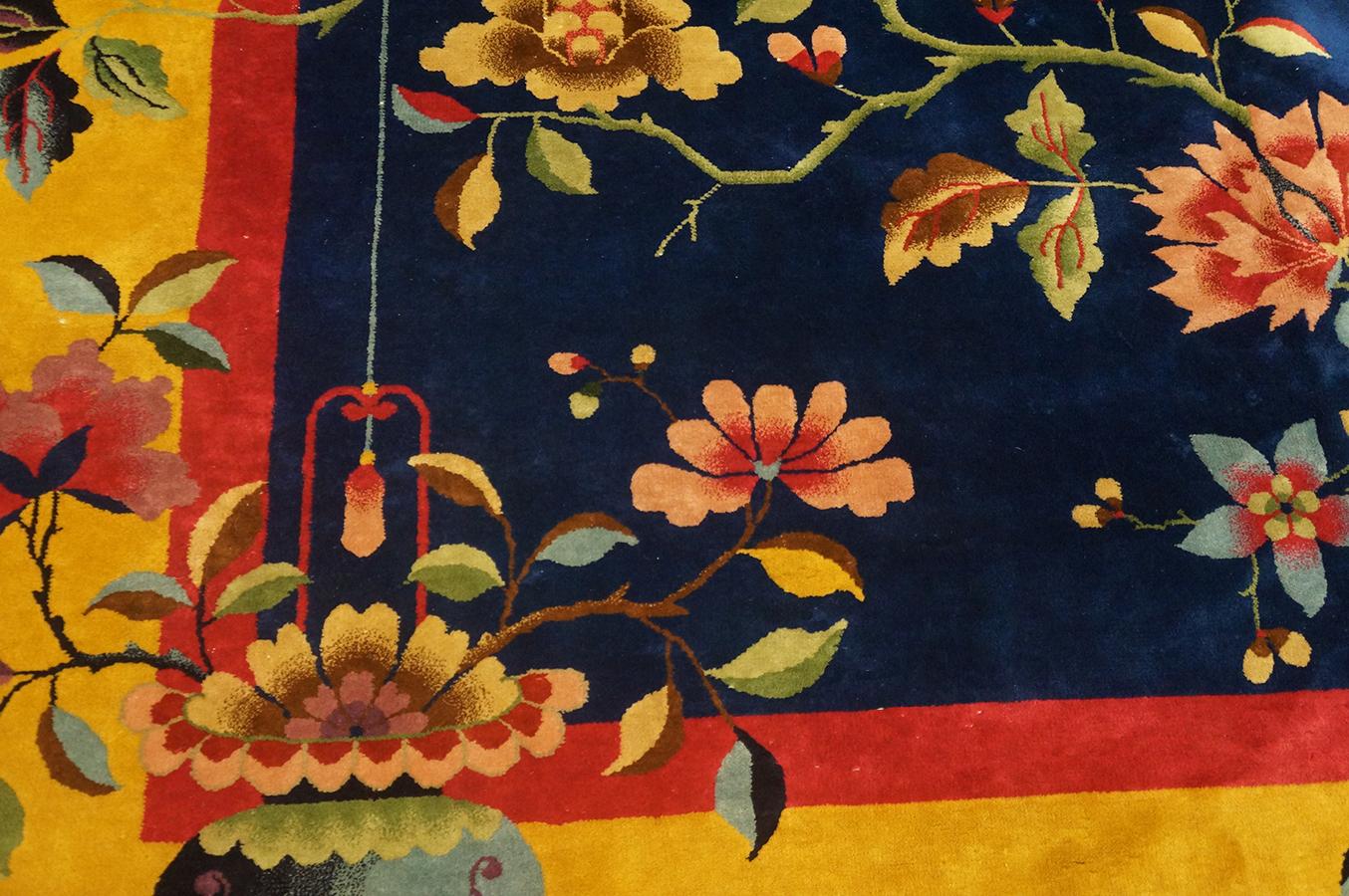 1920s Chinese Art Deco Carpet by Nichols Workshop ( 8'10