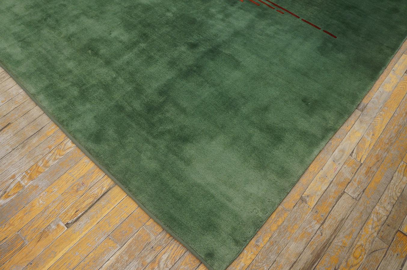 Alfombra Art Decó china de los años 20 ( 8'10'' x 11'7''- 269 x 353 cm ) Anudado a mano en venta
