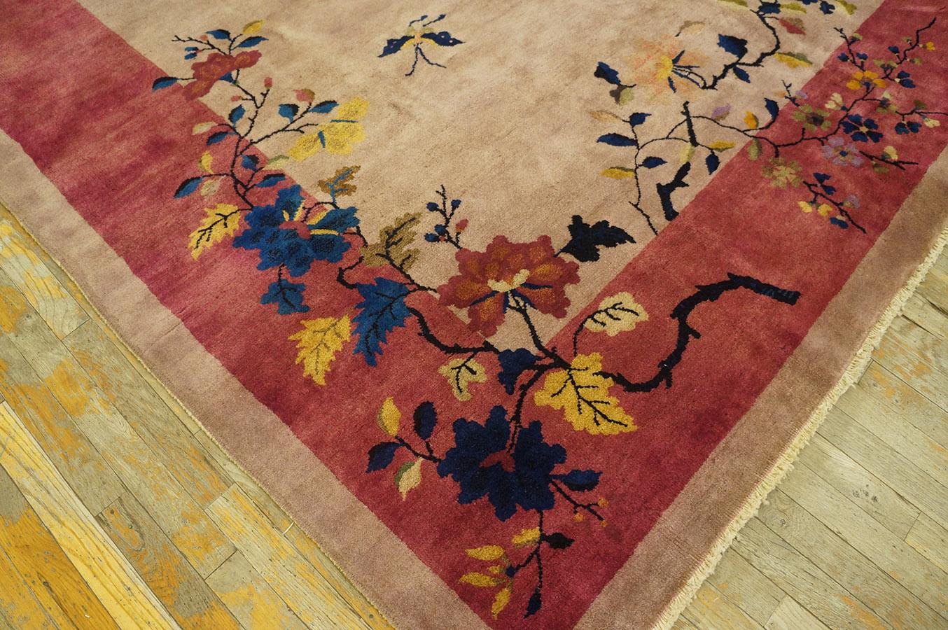 Tapis Art Déco chinois des années 1920 (32 x 353 cm) en vente 2