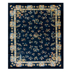 Tapis Art Déco chinois ancien de 8' 2''x 9' 10''