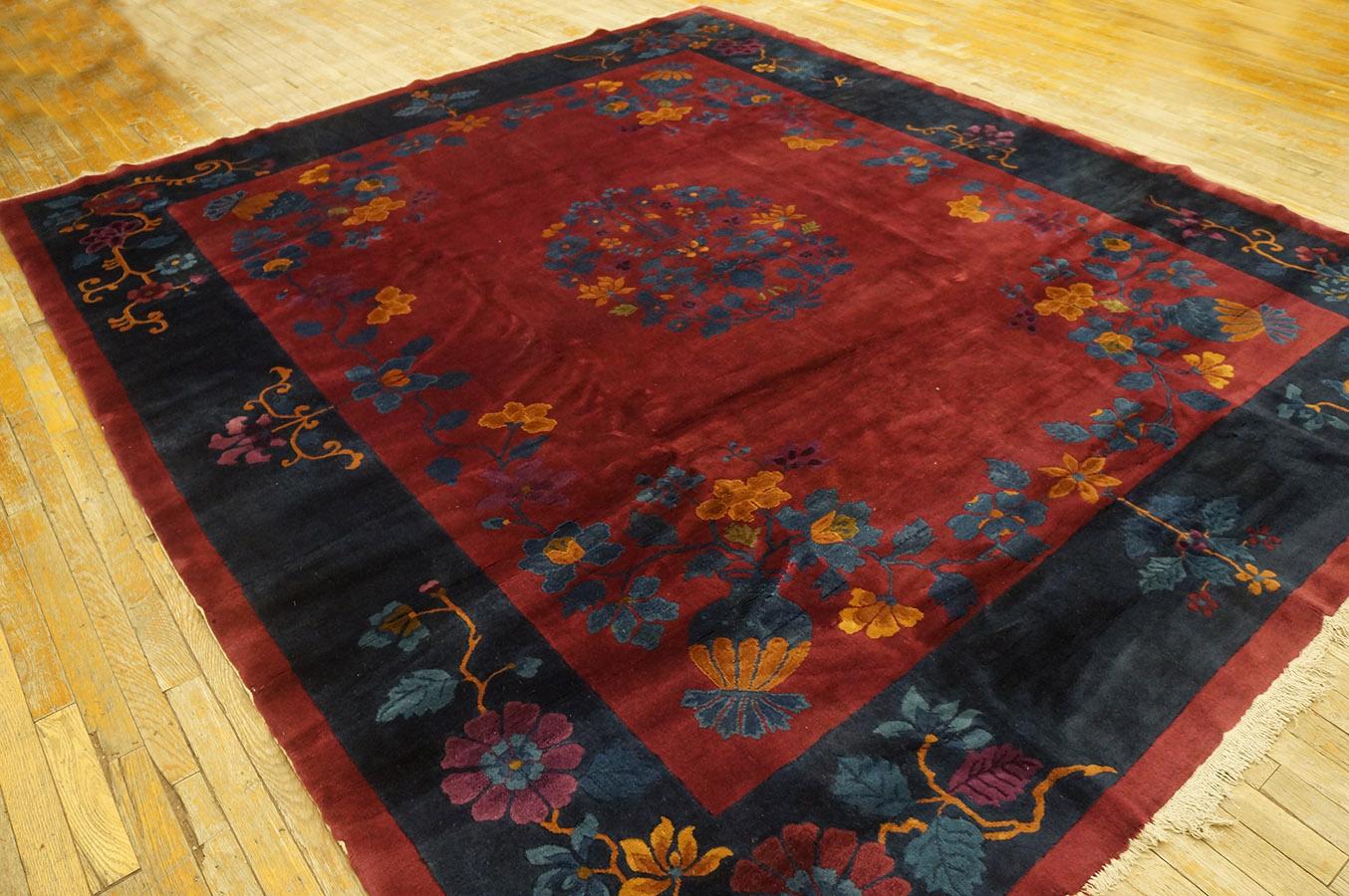 1920s Chinese Art Deco Carpet ( 8'3'' x 9'7'' - 252 x 292 )  For Sale 4