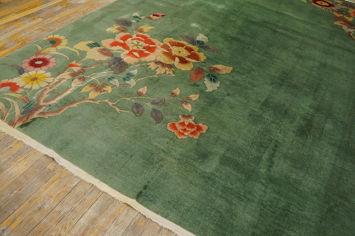 Early 20th Century 1930s Chinese Art Deco Carpet ( 8' 7