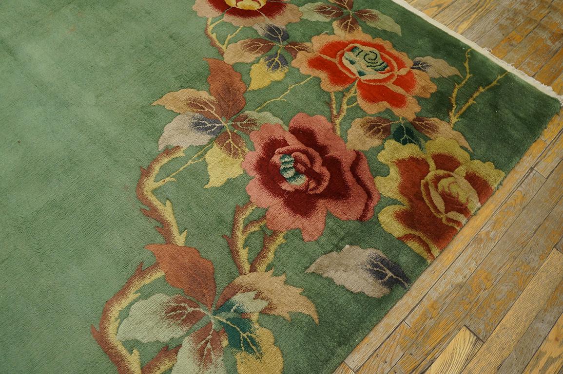 Wool 1930s Chinese Art Deco Carpet ( 8' 7