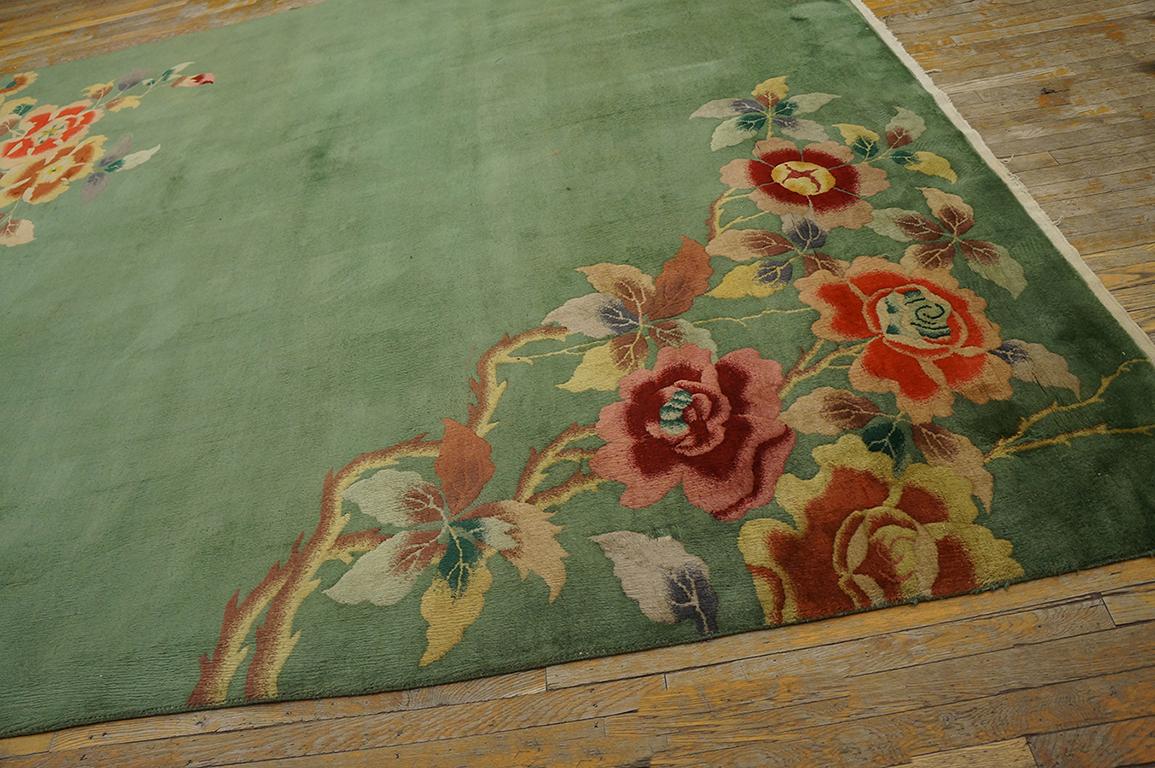 1930s Chinese Art Deco Carpet ( 8' 7