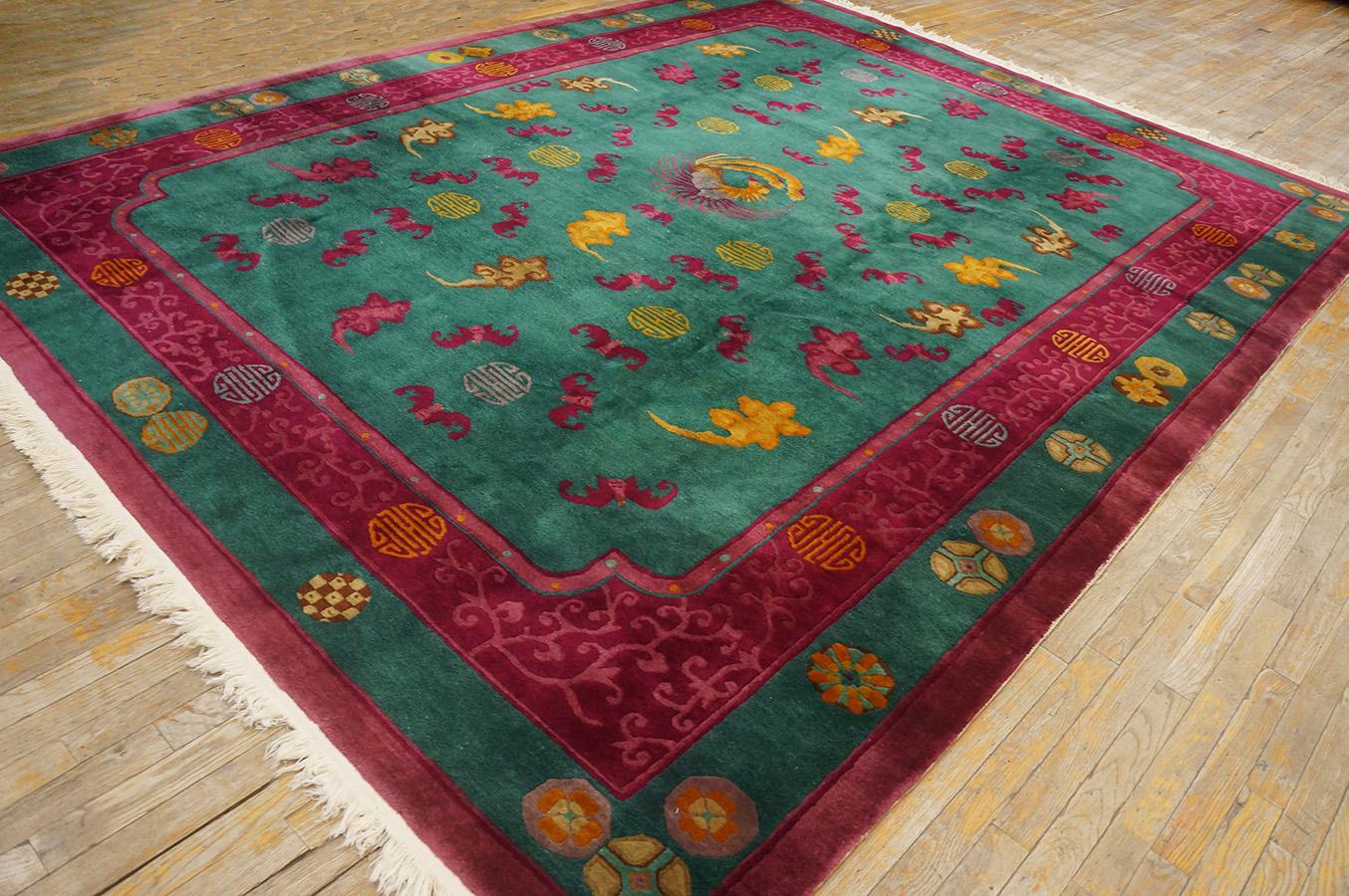 Chinois Tapis chinois Art Déco des années 1920 ( 8 8
