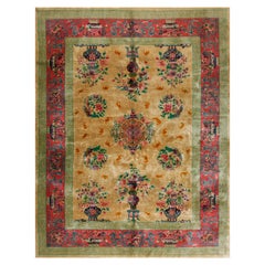 Tapis chinois ancien de style Art déco : 243,84 x 243,84 cm