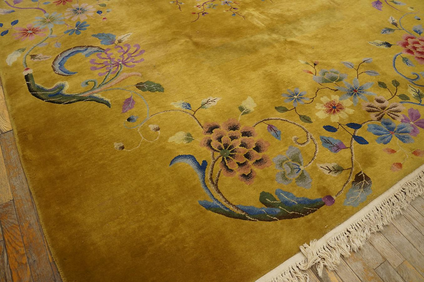 1920s Chinese Art Deco Carpet ( 8'8
