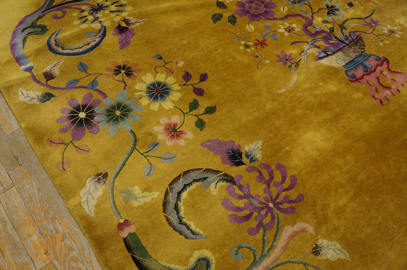 1920s Chinese Art Deco Carpet ( 8'8