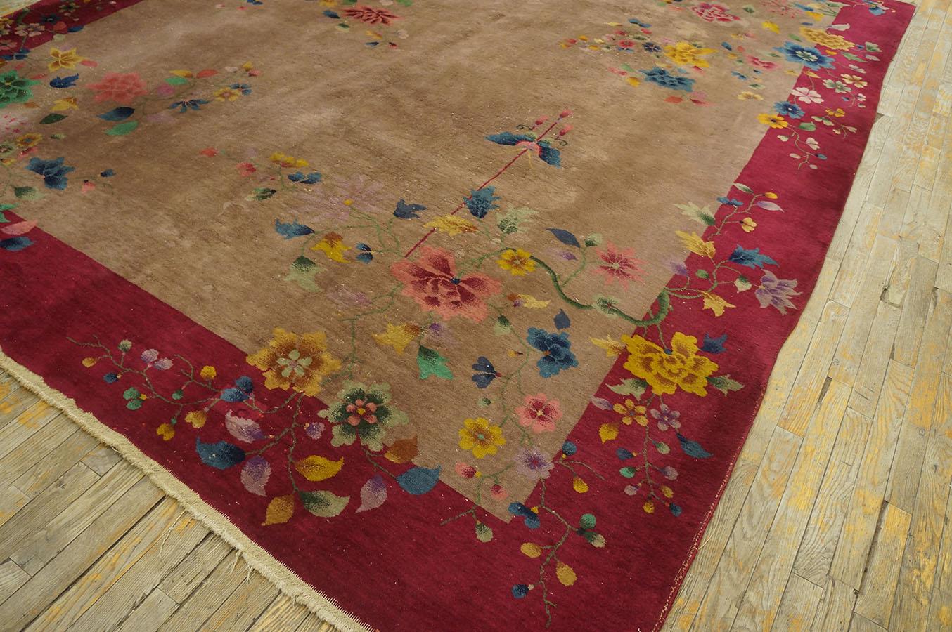 1920s Chinese Art Deco Carpet ( 8'8' 'x 11'6'' - 265 x 350 )  For Sale 5