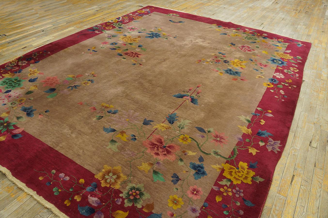 Tapis Art Déco chinois des années 1920 (32 x 350 cm) en vente 3