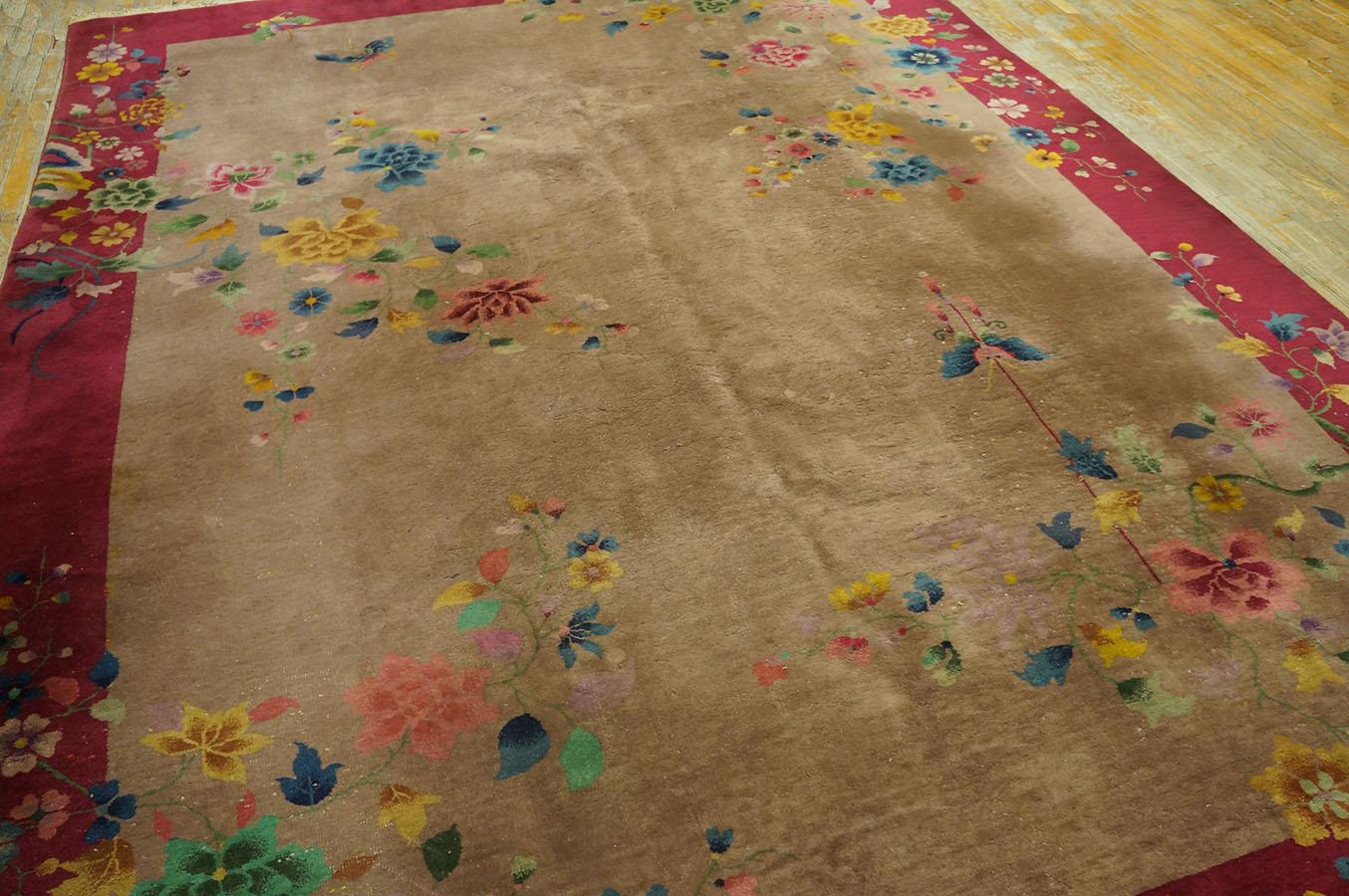 Tapis Art Déco chinois des années 1920 (32 x 350 cm) en vente 4