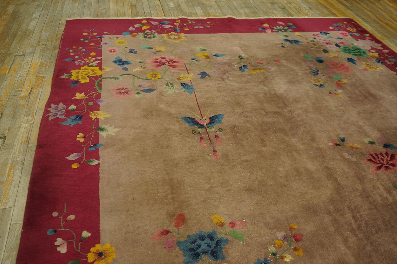 1920s Chinese Art Deco Carpet ( 8'8' 'x 11'6'' - 265 x 350 )  For Sale 2