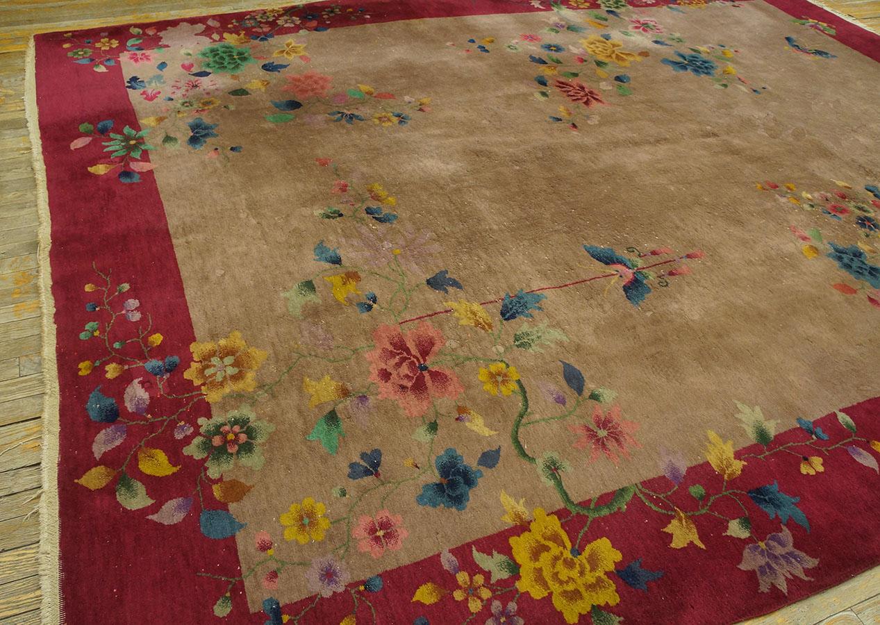 Laine Tapis Art Déco chinois des années 1920 (32 x 350 cm) en vente