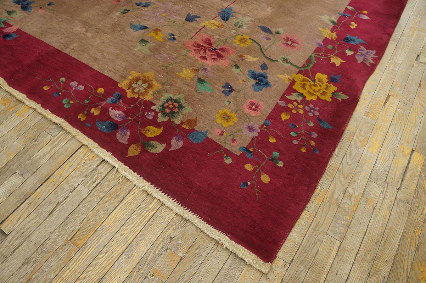 1920s Chinese Art Deco Carpet ( 8'8' 'x 11'6'' - 265 x 350 )  For Sale 4