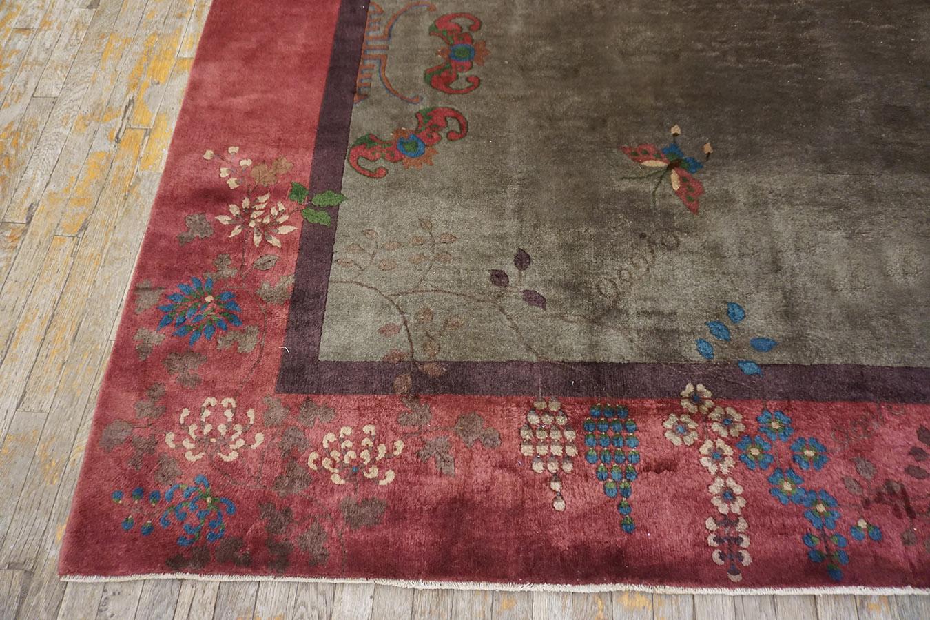 Tappeto Art Deco cinese degli anni '20 ( 8'9'' x 11'4'' - 267 x 345 ) in vendita 4