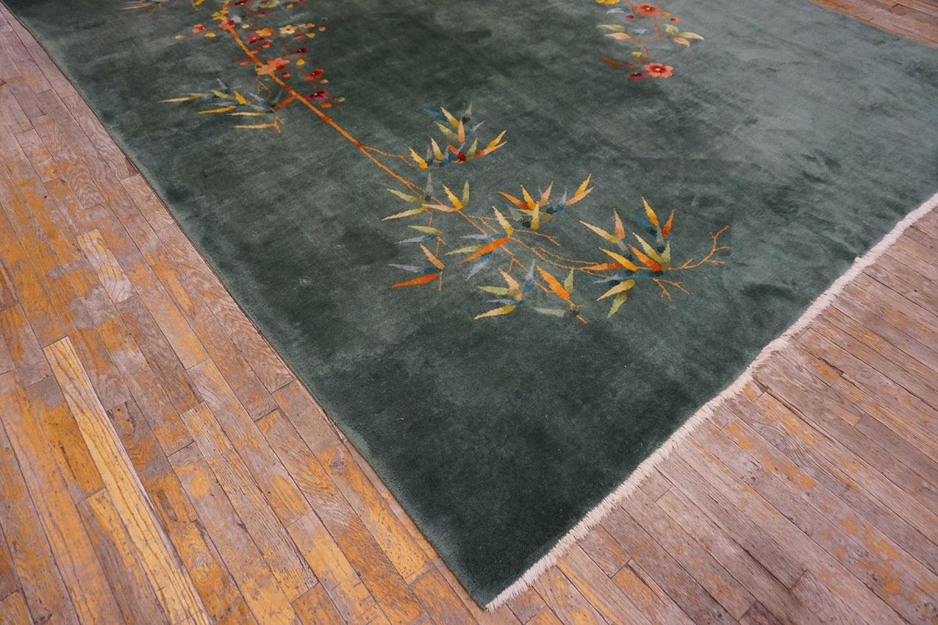 1930s Chinese Art Deco Carpet ( 8'9