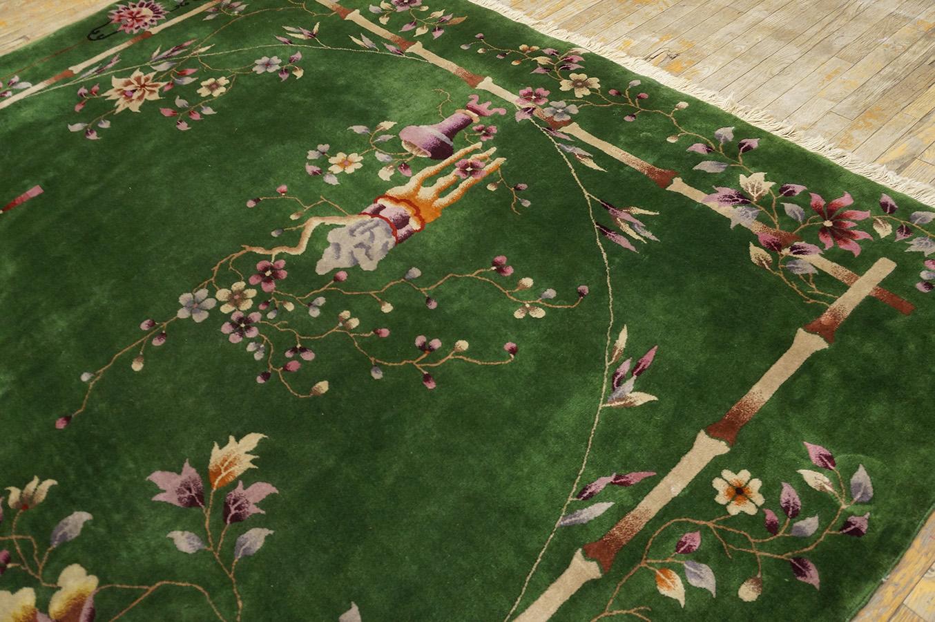 1920s Chinese Art Deco Carpet By Nichols Workshop ( 8 9'' x 11'4'' - 266 x 345 ) 8