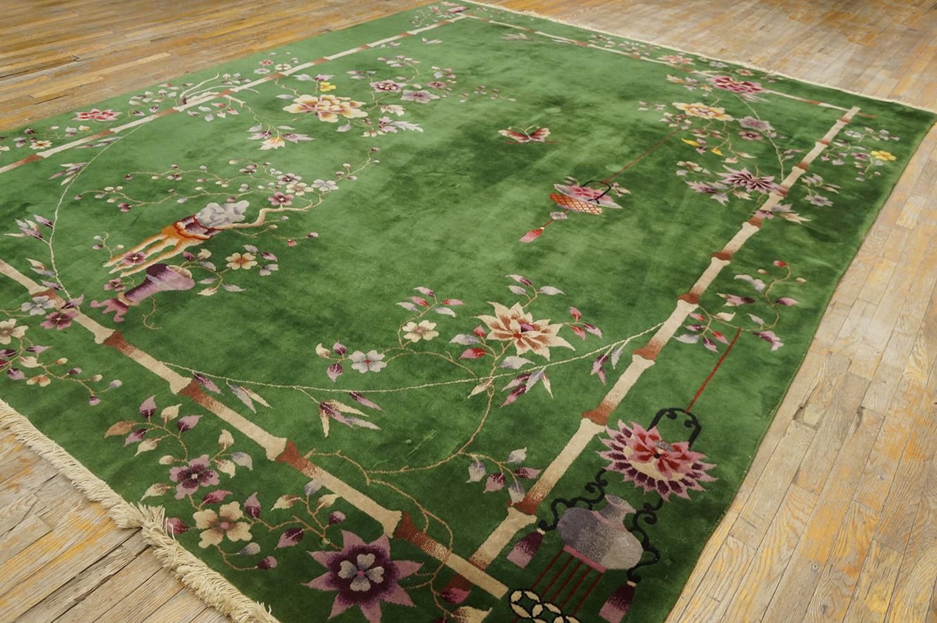 1920s Chinese Art Deco Carpet By Nichols Workshop ( 8 9'' x 11'4'' - 266 x 345 ) 1