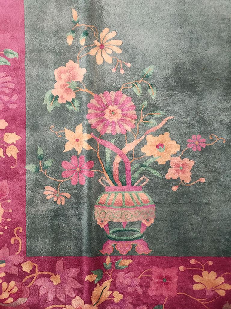 1920s Chinese Art Deco Carpet ( 8'9