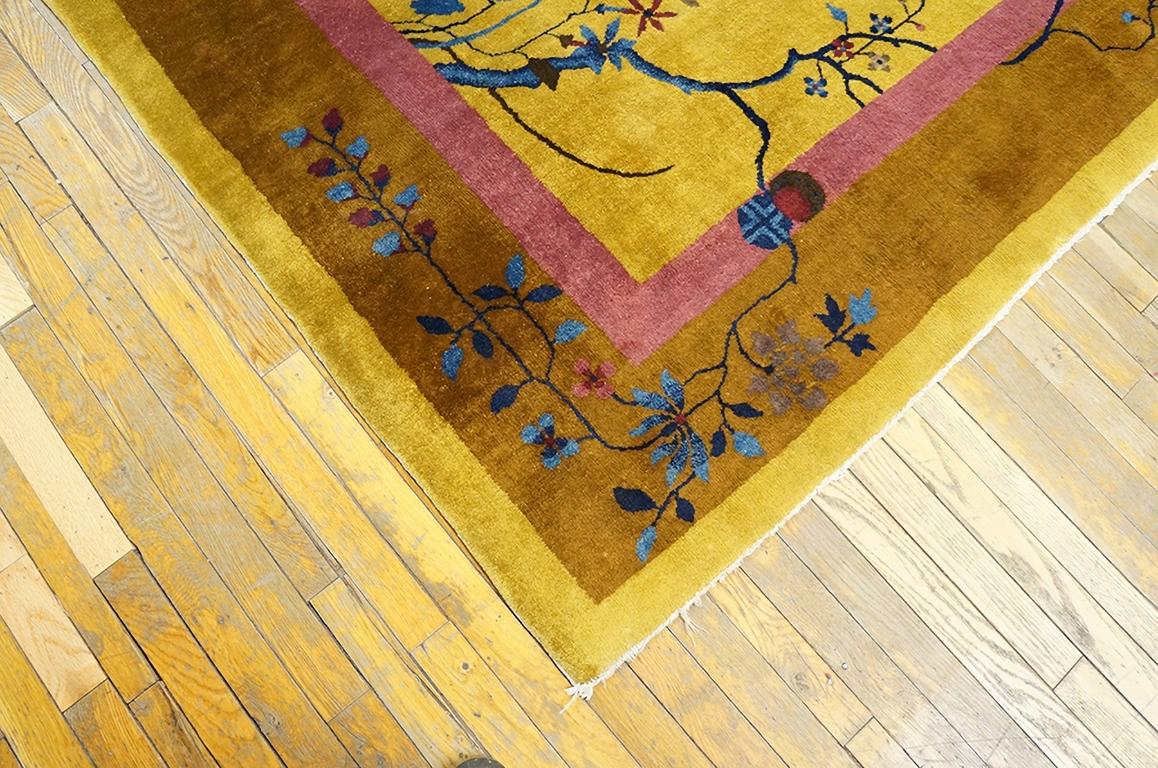 Early 20th Century 1920s Chinese Art Deco Carpet ( 8' x 9'9