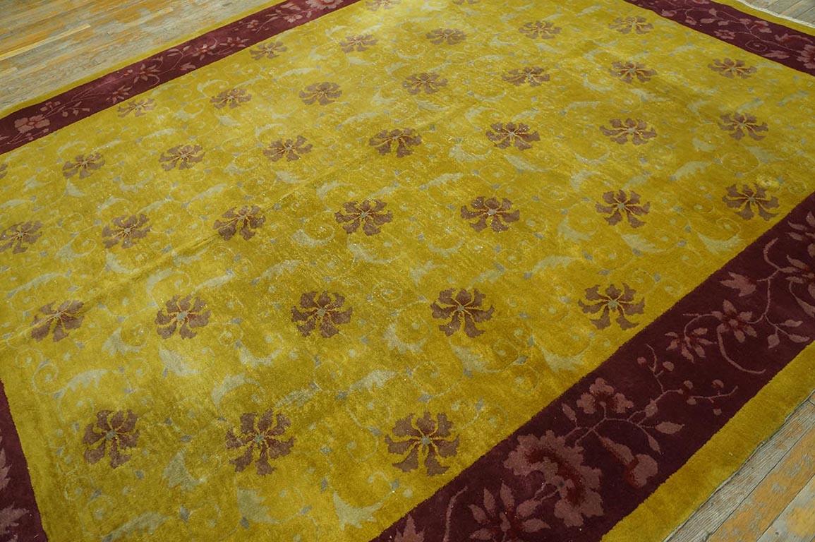 Antique Chinese Art Deco Rug For Sale 2