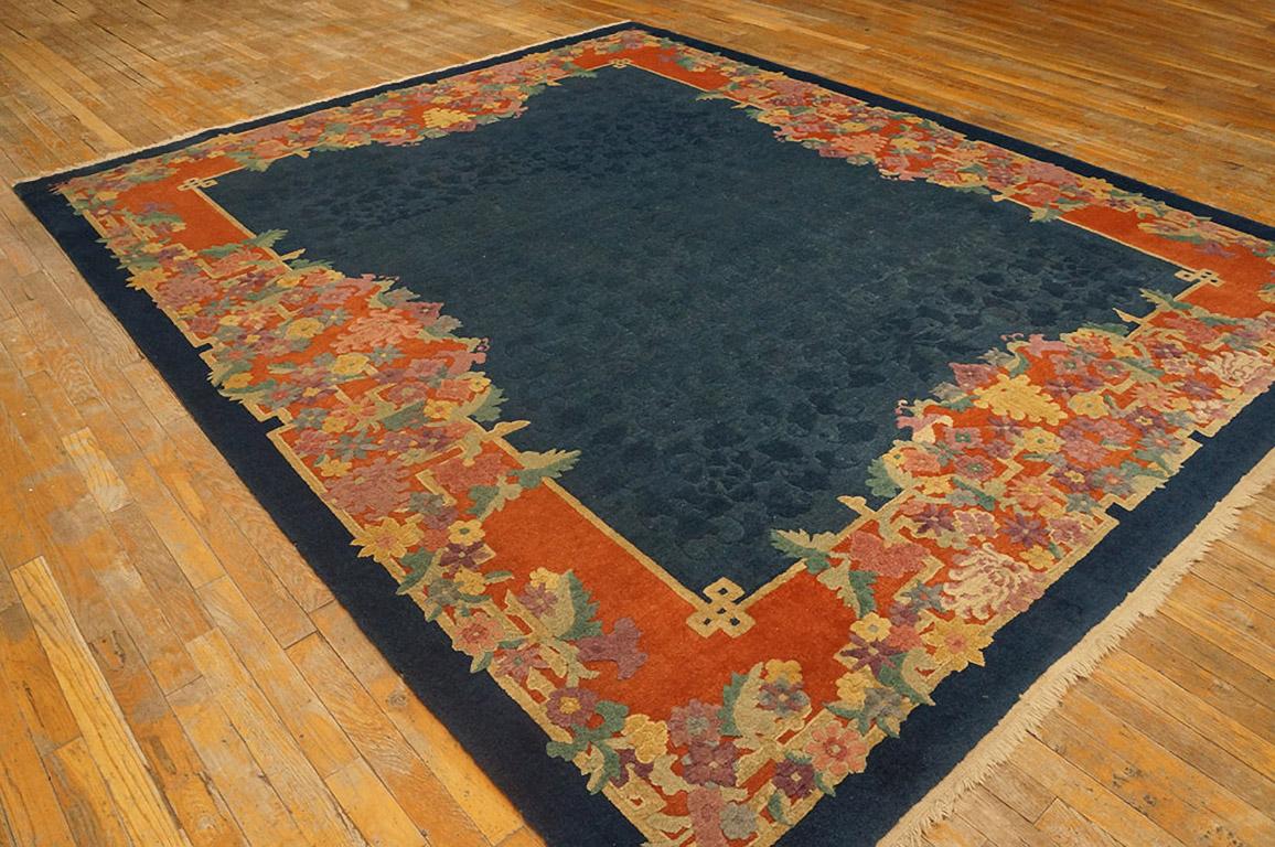 1920s Chinese Art Deco Carpet ( 8' x 9'10