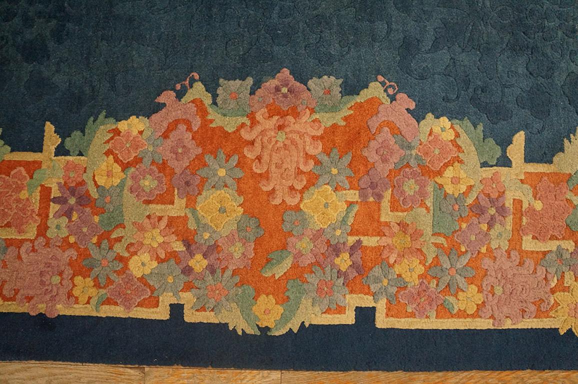 1920s Chinese Art Deco Carpet ( 8' x 9'10