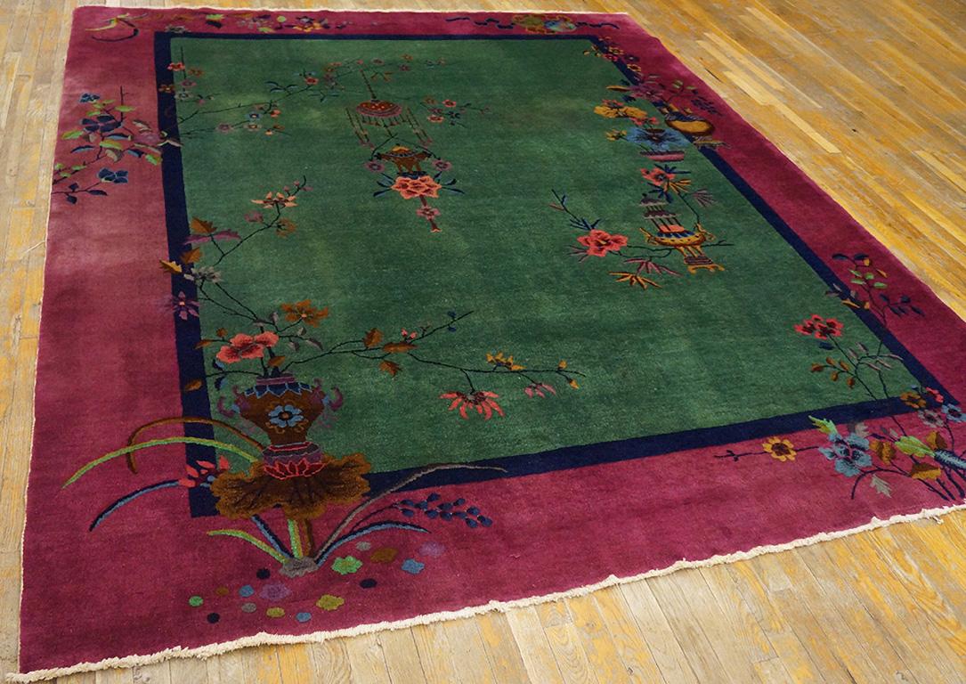 Early 20th Century Antique Chinese Art Deco Rug 8' 0