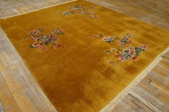 Antique Chinese Art Deco Rug 8' 0" x 9' 6"