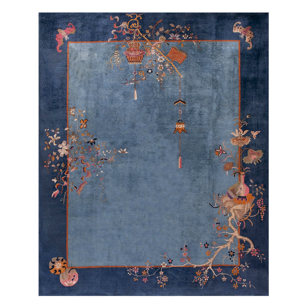 1920s Chinese Art Deco Carpet ( 8' x 9'9" - 244 x 298 ) For Sale