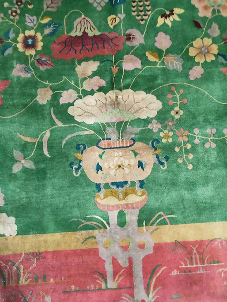Chinesischer Art-Déco-Teppich aus den 1920er Jahren ( 8'10