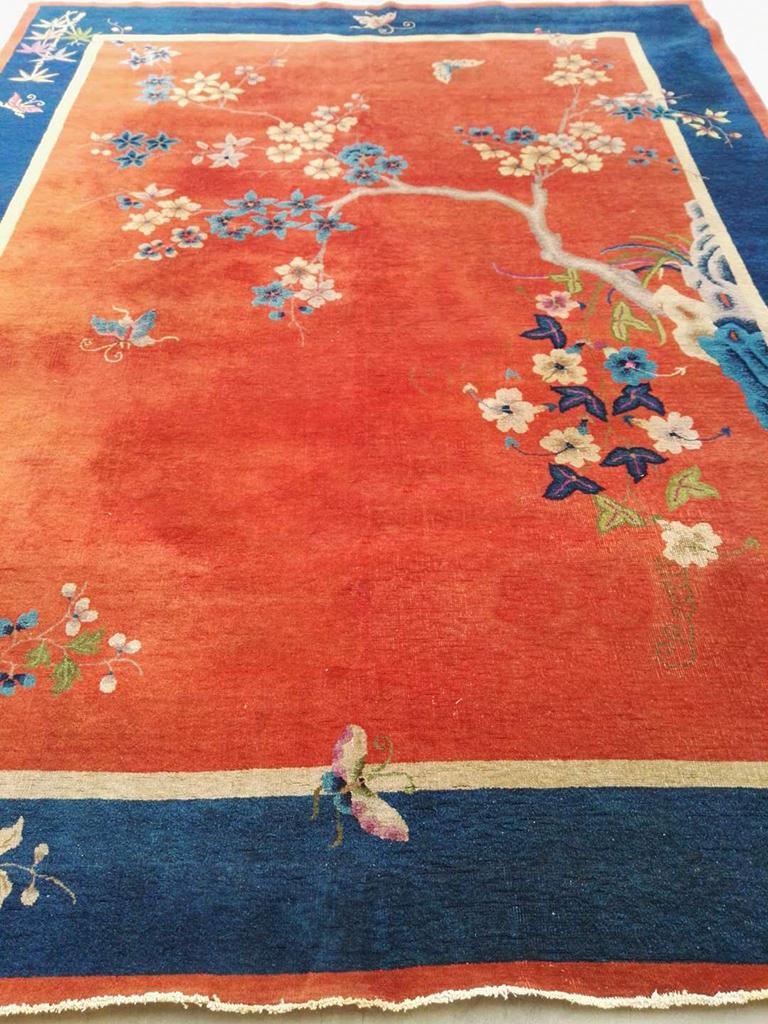 Antique Chinese, Art Deco rug, size: 8'10