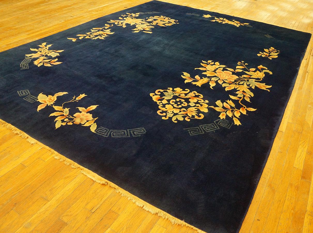 Wool 1930s Chinese Art Deco Carpet ( 8'10