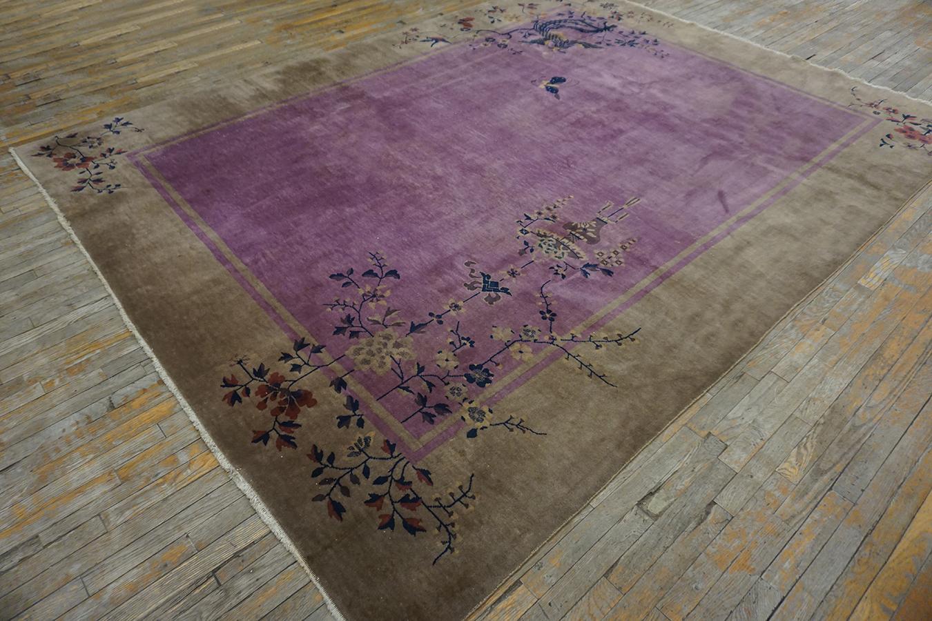 1920s Chinese Art Deco Carpet ( 8'7