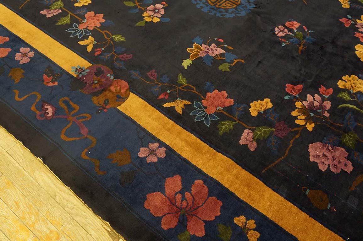 1920s Antique Chinese Art Deco Carpet ( 8'9