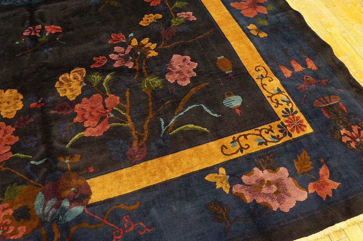 1920s Antique Chinese Art Deco Carpet ( 8'9