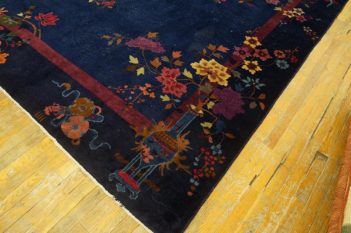 Early 20th Century Antique Chinese Art Deco Rug 8' 9