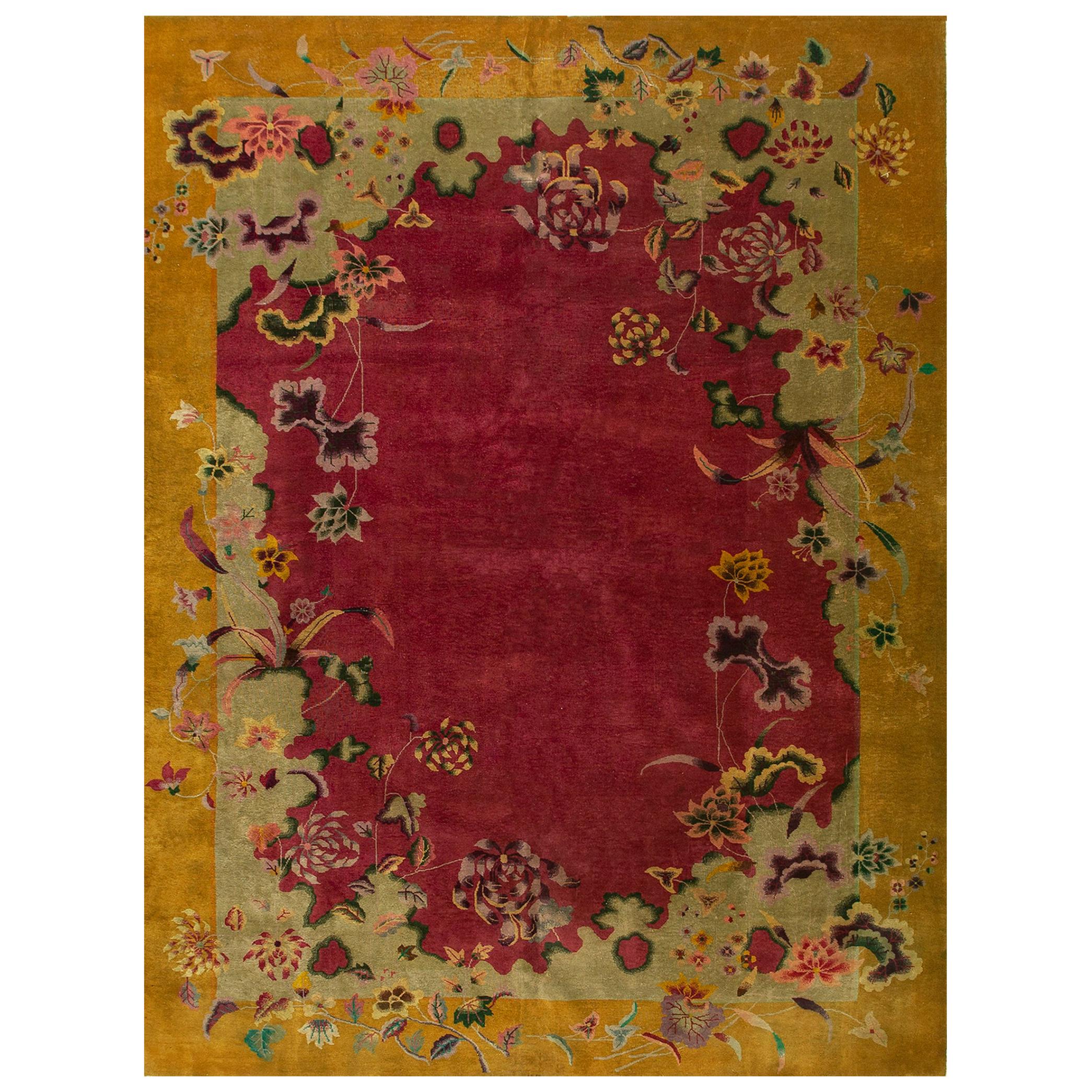 1920s Chinese Art Deco Carpet ( 8'9" x 11'1" - 266 x 337 cm )