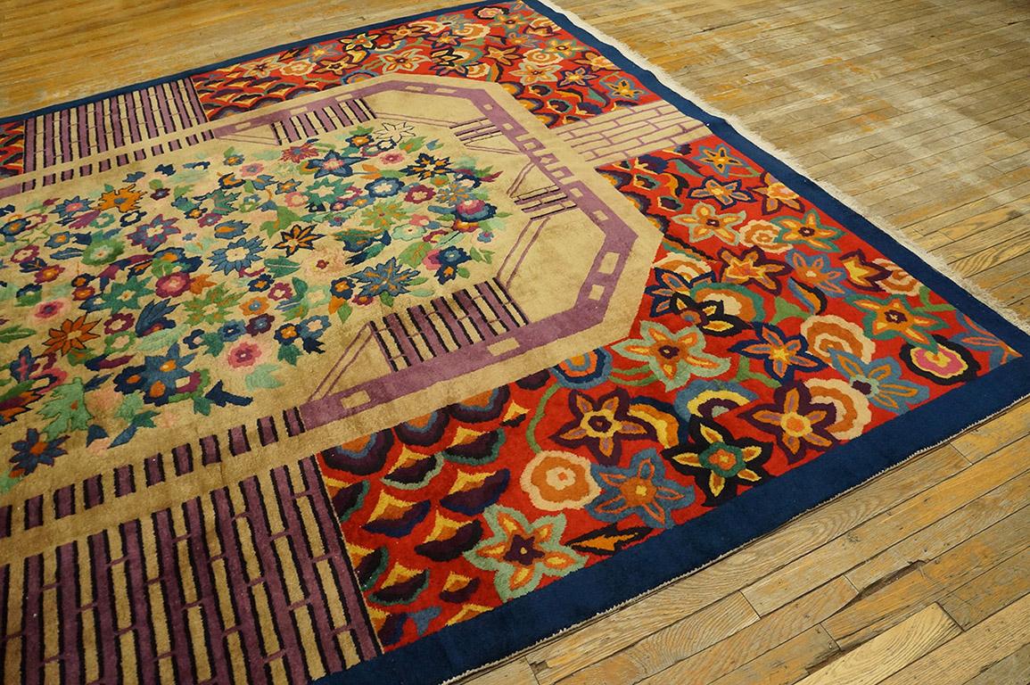 1920s Chinese Art Deco Carpet ( 8' 9