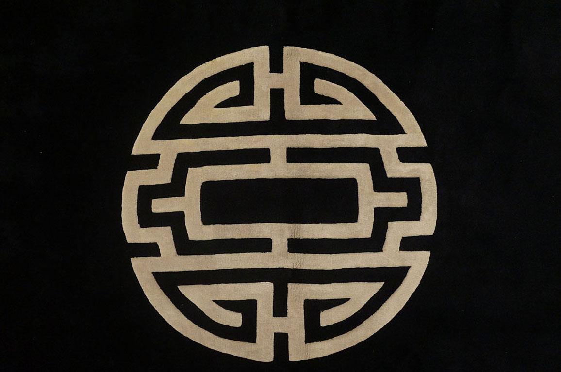 Tappeto Art Deco cinese degli anni '80 ( 8'9