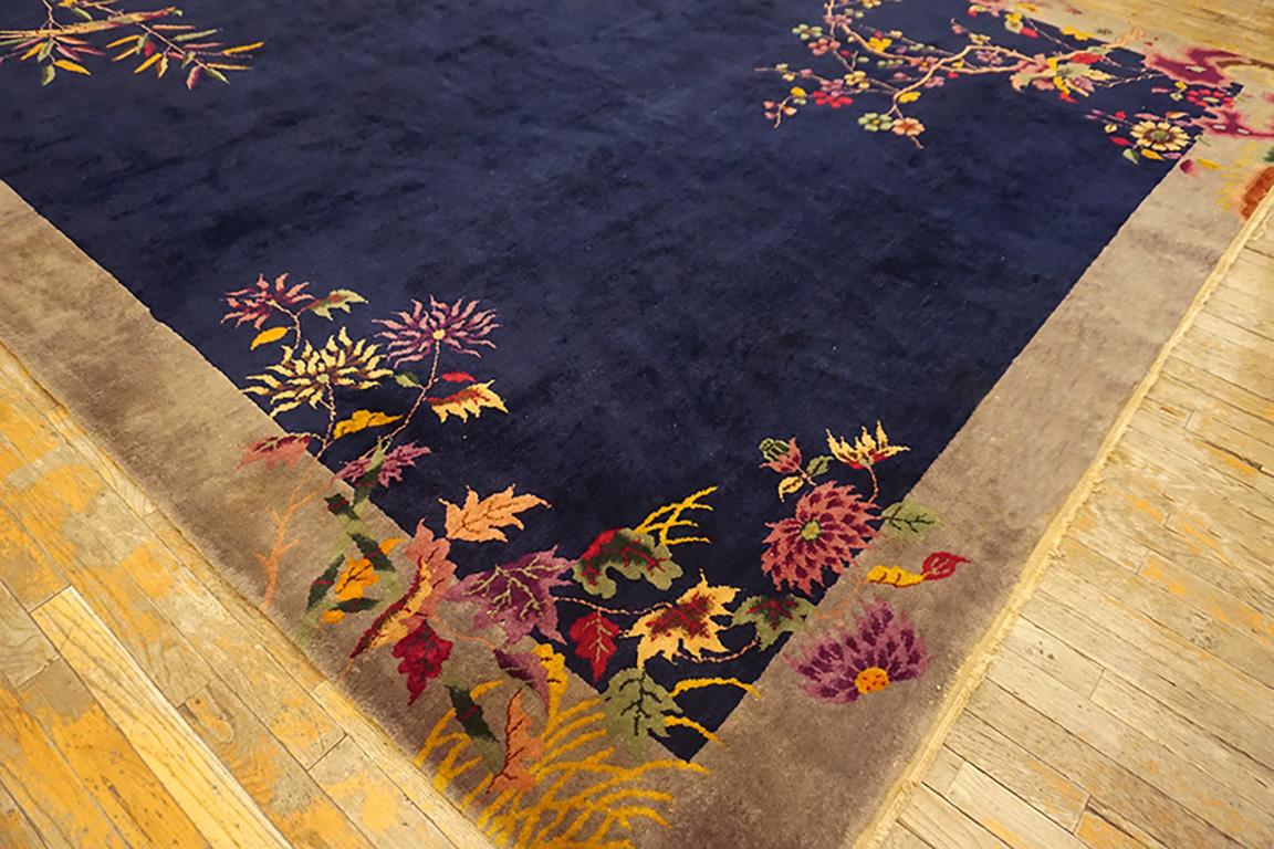 1920s Chinese Art Deco Carpet (  9' x 11'10''  - 275 x 360 ) For Sale 3