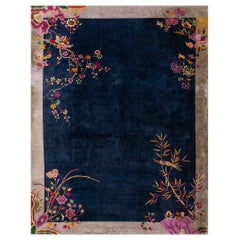 Antique 1920s Chinese Art Deco Carpet (  9' x 11'10''  - 275 x 360 )